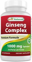 Best Naturals Ginseng Complex 1000 mg 60 Capsules