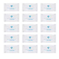 Garneck 40Pcs Alcohol Wet Wipes Pre Moistened Cleansing Cloths For Eyeglasses Tablets Camera Lenses Screens Keyboards