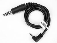 DLP Tactical Plug Compatible with U93 / U174 Military Aviation Plug and Civilian Radio (Compatible to Motorola Single Pin)