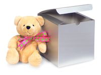 SILVER GLOSS Gift Boxes 6 x 6 x 6"100% Recycled Gloss Tint - 1 Pc Box (1 unit, 100 pack per unit.)
