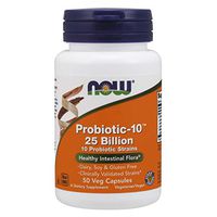 NOW Foods Probiotic-10 25 Billion, Veggie Caps 50 ea
