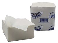 Cleneo Premium Quality White Cut Restaurant & Toilet Tissue Paper - Case of 36x250