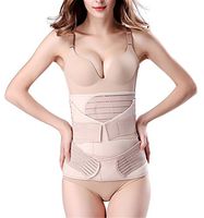 ksjfeowfk 3 in 1 Postpartum Girdle Support Recovery Belly Band Corset Wrap Body Shaper for After Birth Postnatal Waist Pelvis Shapewear (L)