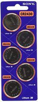 Sony CR2430 Lithium Coin Battery CR2430 (5 Pack)