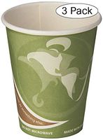 Eco-Products ECOEPBRHC12EWPK Evolution World PCF Hot Cups, Post-Consumer Fiber, Recycled, 12 oz (Pack of 50) (Thrее Расk, Original)