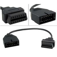 ADSRO Car Connector Auto Diagnostic Adapter Cable for GM 12pin to 16Pin OBD1 OBD2