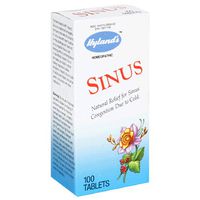 Sinus Tablets Homeopathic Medicine for Cold Sinus Congestion (100 Tablets)