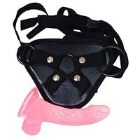 Beginner 6 inch Strapon Massaging Smooth Creative Supplies Pretty Toys (Pink)