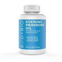 BodyBio - Evening Primrose Oil for Healthy Skin, Immune Support & Hormone Balance. Non-GMO, Cold Pressed - 1300mg, 180 Softgels