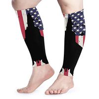 Patriotic F-22 Raptor Fighter Jet American Flag Unisex Calf Compression Sleeve - Leg Compression Socks for Running, Shin Splint, Calf Pain Relief, Leg Support Sleeve