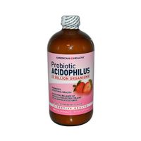 American Health, Acidophilus Strawberry, 16 Fl Oz