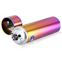 Padgene 360° Triple Arc Plasma Beam Lighter, USB Rechargeable Windproof Electrical Cigar Lighter (Rainbow)