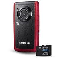 Samsung W190 5.5MP HD Pocket Camcorder Red