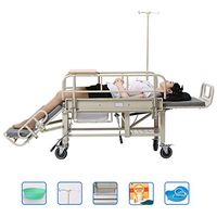 SHIYN Lightweight Folding Adult Wheelchair, Multi-Function Home Care Bedmedical Multi-Functional Fully Lying Flat Reclining Wheelchair Car Wheelchair with Toilet