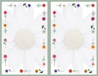 Masterpiece Daisies 2-up Invitation - 8 Sheets & 16 Envelopes