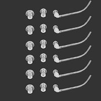 Hiibaby® 18 pcs Ear Plug with 6 tubes Siemens Resound BTE Hearing Aid Aids Eartips Domes (size S M L)