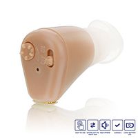 Hearing Amplifier Rechargeable, Small Sound Amplifier Noise Reduction for Adults and Seniors(Fit to Either Ear)