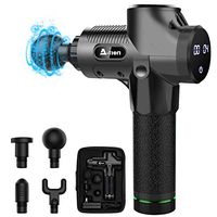 A-TION Muscle Massage Gun for Athletes Percussion Massage Gun Deep Tissue Massager Gun for Pain Relief Recovery Electric Body Massager with 4 Heads & 30 Speed