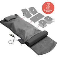 Back Stretching Electric Mat - 4 Stretching Programs for Physiotherapy at Home - Full Body & Back Relaxation - Release Lumbar Tension, Muscle Soreness & Back-Pain - Foldable Design with Handle