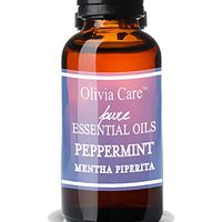 Peppermint Essential Oil by Olivia Care – 100% Natural, Pure & Vegan. Therapeutic Grade & Perfect for Aromatherapy, Massage, Diffuser, Bath. Moisturize, Refresh Skin. Fresh Minty Aroma - 0.5 OZ