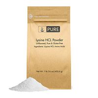 100% Pure Lysine HCL Powder, 1 lb, 680 mg Servings, No Fillers, Made in The USA, Vegetarian, Unflavored, Gluten-Free, Potent, Highest Quality with No Additives, Eco-Friendly Packaging