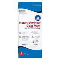 Dynarex 4515 Perineal Instant Cold Pack w/self adhesive strip, 12" x 4.5" - Case of 24
