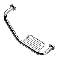 Bathroom safety rails Bathroom Handrails, Non-slip Copper Material Silver Armrest 460mm