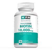 WPN Supplements Biotin 10,000 mcg | Supports Healthy Hair, Skin & Nails | Premium Grade | Non GMO Formula | 90 V-Capsules