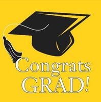 Congrats Grad Colors Yellow Beverage Napkins High School College Parties 36 Ct
