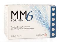 MM6 for Men - Daily Multivitamin Supplement with Omega-3 Fish Oil - for Adult and Senior Men - 30 Packets