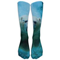 Unisex Cotton Polar Bear In Water Compression Sports Socks