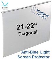 21 - 22 inch VizoBlueX Anti-Blue Light Filter for Computer Monitor. Blue Light Monitor Screen Protector Panel (19.7 x 12.2 inch). Blocks Blue Light 380 to 495 nm. Fits LCD, TV, PC, Mac Monitors 21.5