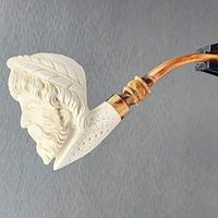 Angry Zeus 1/2 Bend Meerschaum Pipe M99003