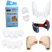 Bunion Corrector and Toe Separators 5 in 1 Kit for Hallux Valgus Pain Relief, Treat and Prevent Hammer Toes Silicone Foot Care Toe Straighteners Splint,9Pack