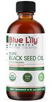 100% Black Seed Oil USDA Certified Organic Highest Thymoquinone (2.4%). Turkish Nigella Sativa Seed Oil. Virgin Cold Pressed - Rich Source of Omega 3, 6, 9.