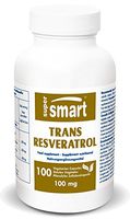 Supersmart - Trans-Resveratrol 100 mg - Powerful Antioxidant Combats Against Metastasis - Extract of Hu Zhang Root | Non-GMO - 100 Vegetarian Capsules