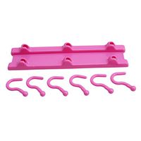 GUAngqi Under Cabinet Hook Organizer Hook Holder Cook Wall Cabinet Hanger Storage Organizer,red