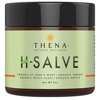 Organic H Salve Soothes & Relieves Hemmoroid & Fissure, Intense Natural Hemorrhoid Treatment Remedy, Herbal Essential Oil Healing Formula Ointment Emollient Cream Balm, Best with THENA Sitz Bath Salts