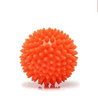 Massage Ball Sports Fitness Plantar Muscle Relaxing Hedgehog 3 Pack, 7.5cm Orange