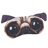 JAWM Funny Cute 3D Bulldog Eyes Cover, Hot/Ice Creative Eye Mask Cover for Sleeping Lunch Break Rest