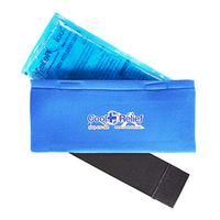 Pain Relief Ice Pack with Compression Strap for Hot & Cold Therapy - Long Lasting Reusable Gel Pack for Injuries | Use as Heat Wrap or Cold Pack for Wrist, Hand, Neck, Ankle, and Calves (6" X 12")