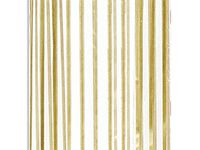 Pack of 100, Gold Vertical Stripe 3.5 x 2 x 7.5" Cello Bags 1.2 Mil Great for Christmas, Valentine's Day, & Wedding Favor