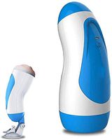 Real Surprise T-Shirt Sucking Male Másterbrators Toy for Men Relaxation Aircraft Male Intelligent Pennis Exercise Men Deep Throat, Oral Cup Relieve Fatigue (Color : Blue)