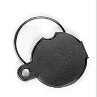 10X Mini Pocket Magnifying Glass Swivel Folding Portable Old Man Reading for Identification Jewelry Coins Stamps Watches Crafts Repair 60mm LIXFDJ Vision Assisted Magnification