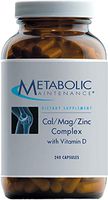 Metabolic Maintenance Cal Mag Zinc Complex with Vitamin D-3 - Higher Absorption for Bone + Heart Support (240 Capsules)