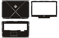 Special Laptop Black Carbon fiber Vinyl Skin Stickers Cover Guard for 2017 OMEN HP 17 an004ng an033 AN012DX an034ng an013 an014tx an098nf an020ca an019na 17.3"