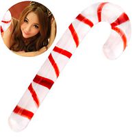 Glass Wand Heart Massager Fruit Vegetable Cane Candy 7 Handheld Shapes Medical Grade Massage Tool as A Beginner Gift Toy for Partner Joy (Small Cane)