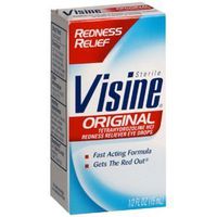 Special pack of 6 Visine original redness reliever eye drops - 0.5 oz