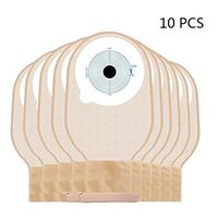 QWERT Co. Wang Drainable Pouches with Clamp Closure Ostomy Bags with Filtration Cut-to-Fit 15-60mm One-Piece System