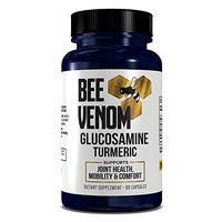Bee Venom Dietary Supplement - Glucosamine Turmeric Blend, Improves Joint Health, Mobility and Comfort Supplement - Extra Strength Pills - Natural Health Complex for Men & Women – 60 Capsules